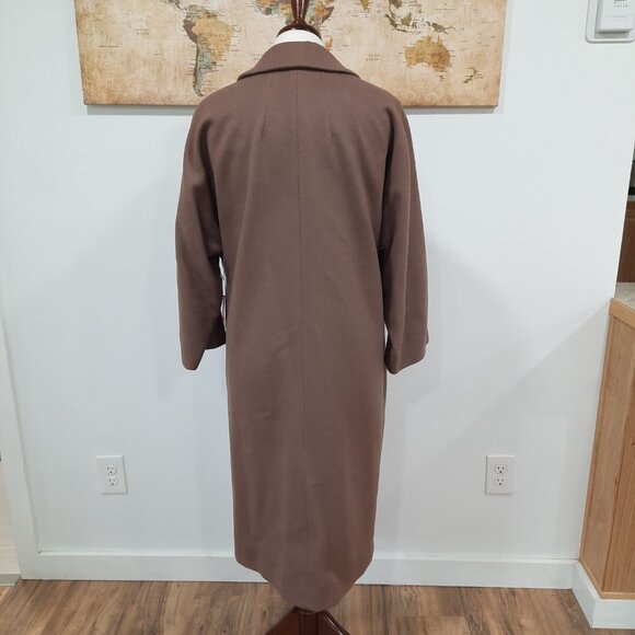 Vtg 50s wool long mauve coat - NWT - Picture 4 of 14